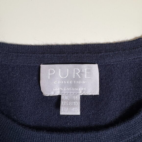PURE COLLECTION CASHMERE CREW NECK SWEATER - Picture 6 of 9